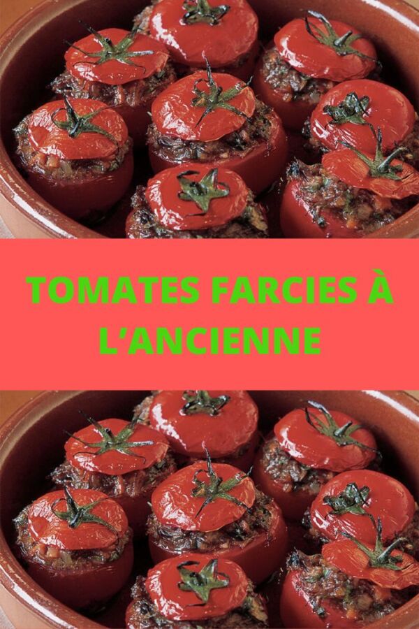Plat savoureux tomates farcies