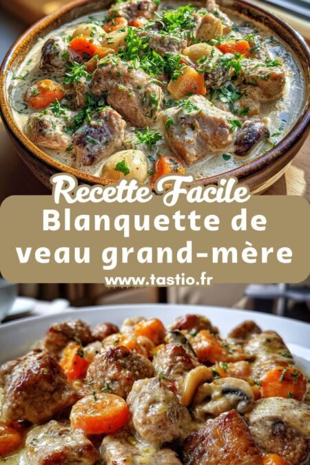 Temps de cuisson et recette traditionnelle de la blanquette de veau au vin blanc en cocotte en fonte