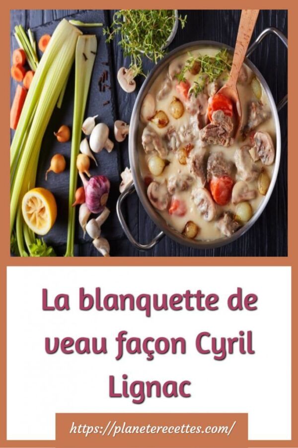 Recette blanquette de veau facile