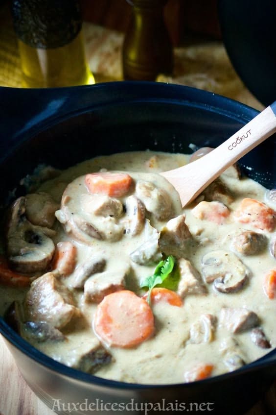 Blanquette de veau en cocotte