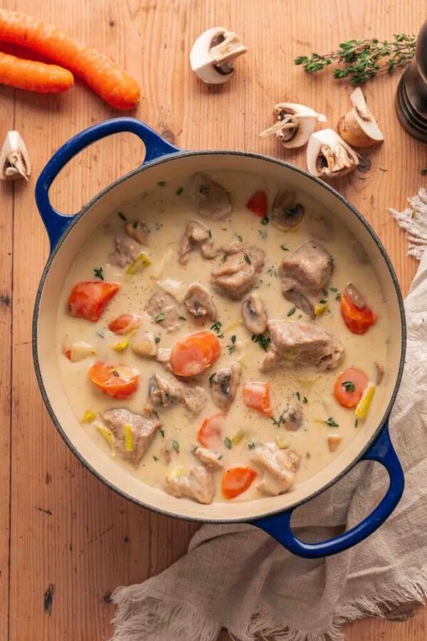 Cuisson blanquette de veau vin blanc