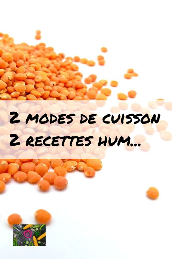 Cuisson lentilles corail facile