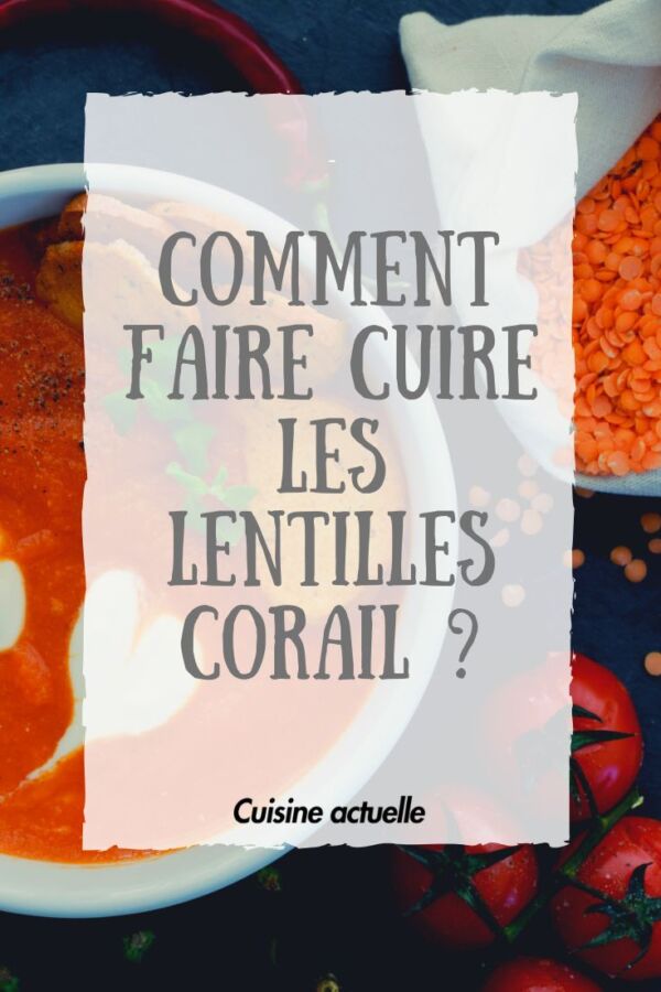 Recette lentilles corail simple