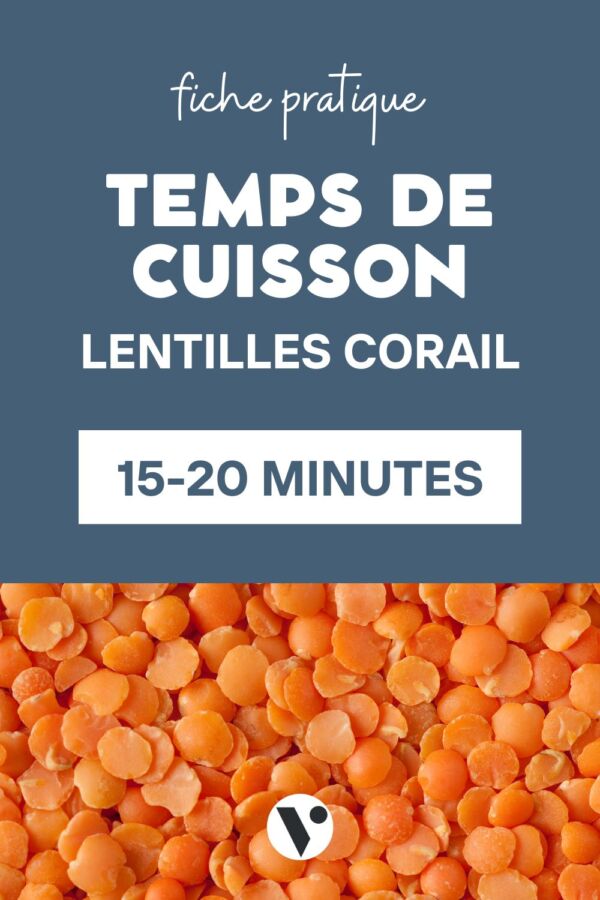 Cuisson lentilles corail facile