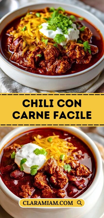 Recette authentique chili cone