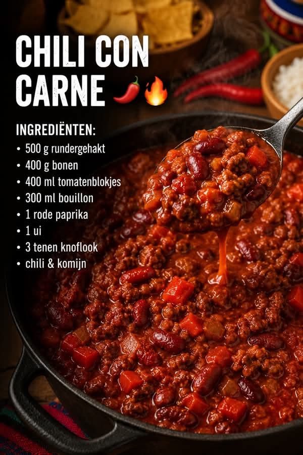Astuces pour chili cone carne