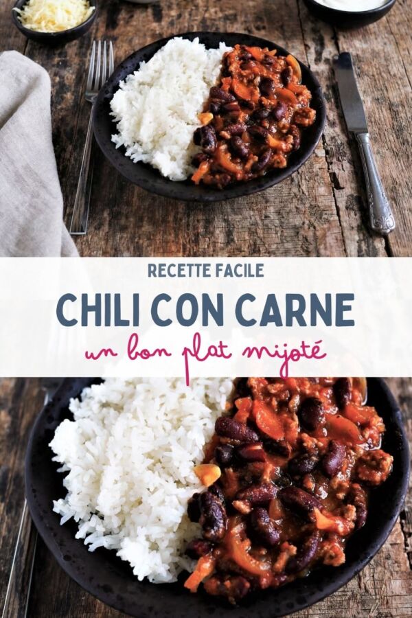 Chili cone carne traditionnel