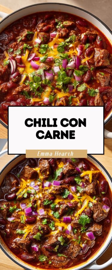 Chili cone carne traditionnel