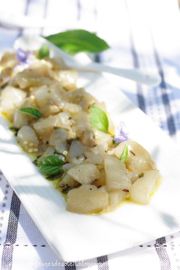 Délicieuse aubergine blanche