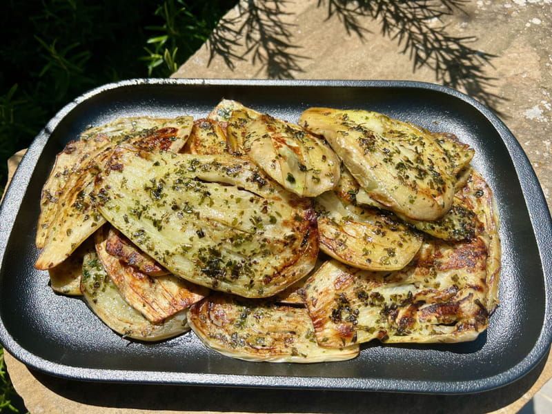 Préparation aubergines blanches