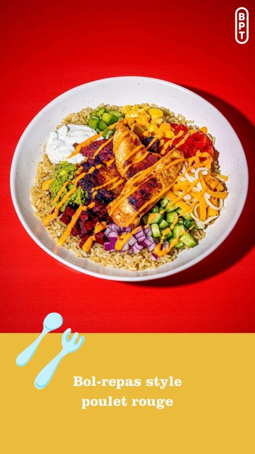 Sauce maison bowl poulet