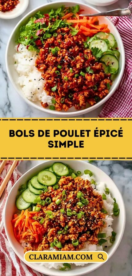 Poke bowl poulet chaud