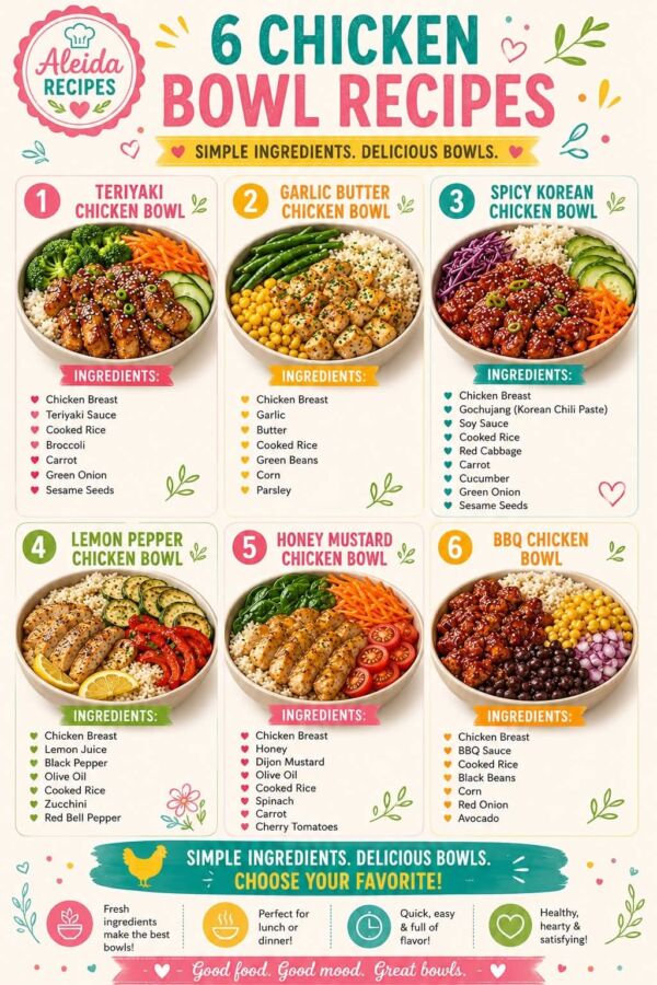 Sauce maison bowl poulet