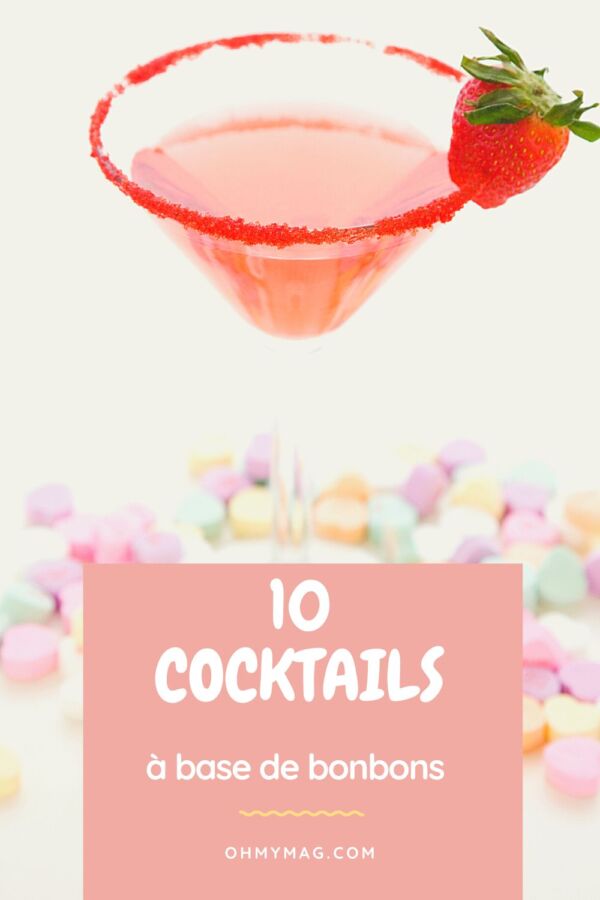 Ingrédients simples cocktail bonbon