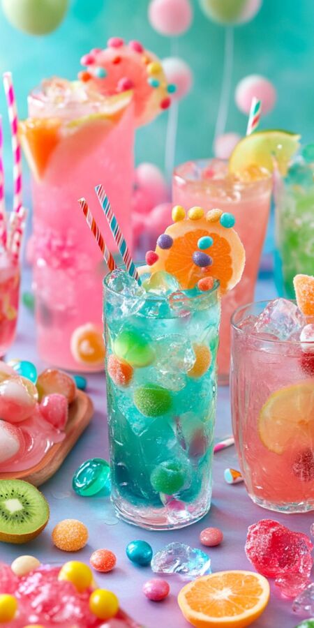 Préparation facile cocktail bonbon
