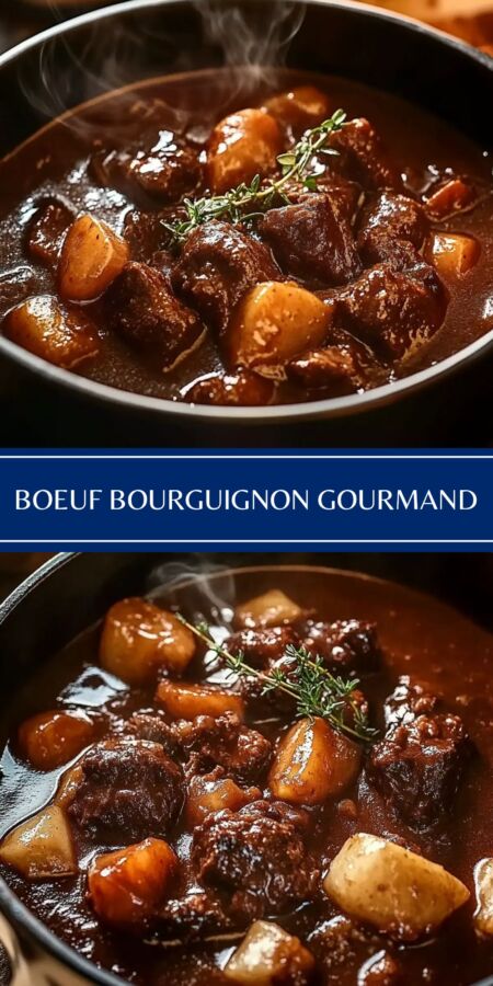Recette authentique boeuf bourguignon