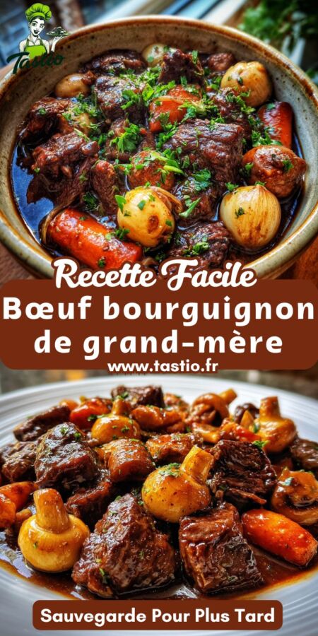 Recette authentique boeuf bourguignon