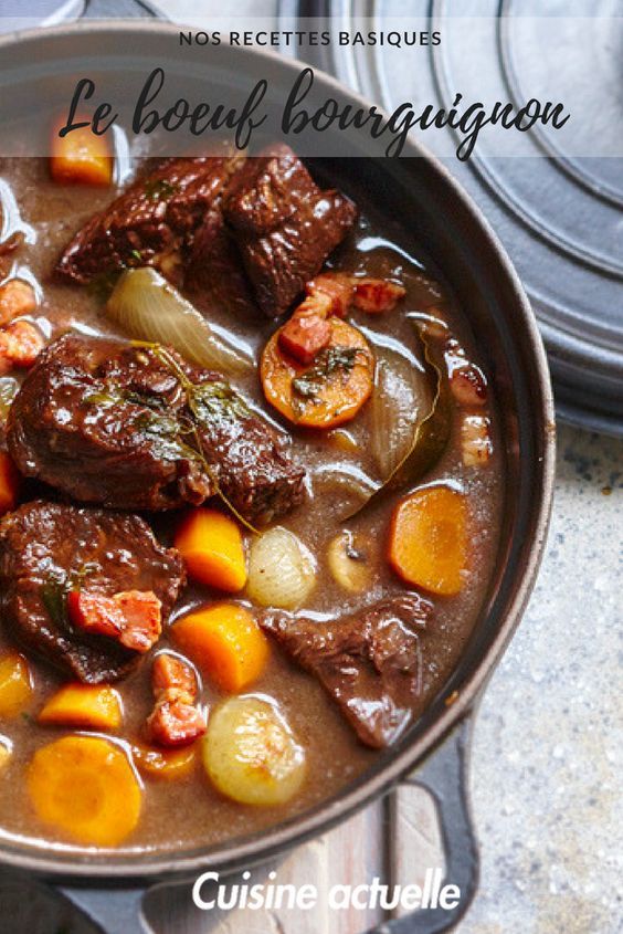 Recette authentique boeuf bourguignon