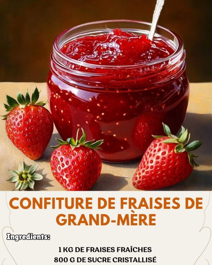 Confiture fraises traditionnelle