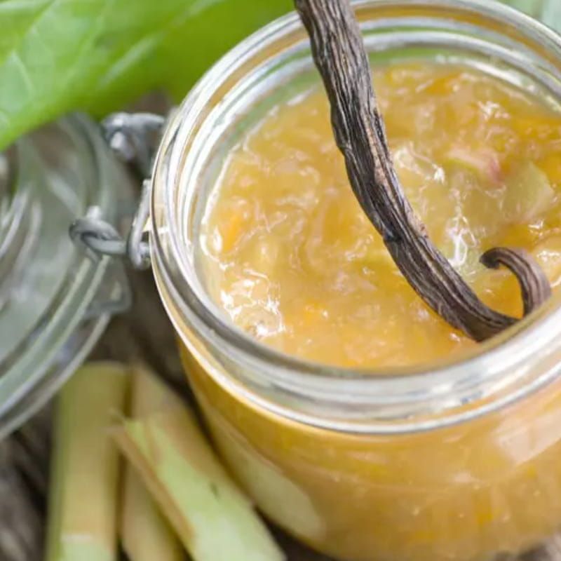 Confiture rhubarbe maison authentique
