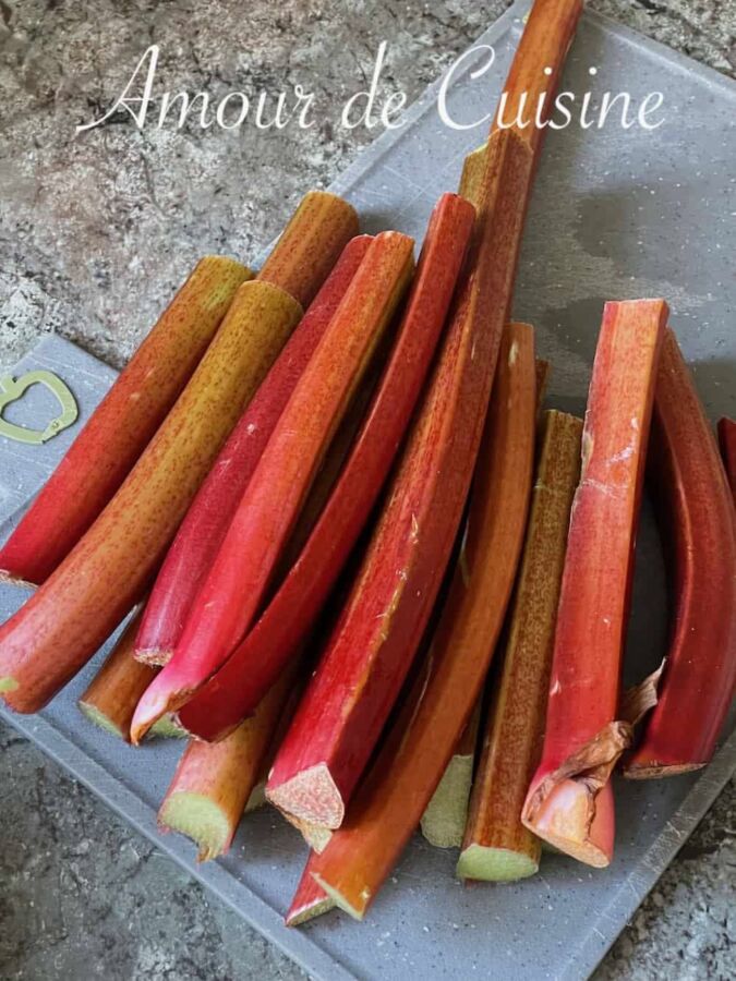 Saveurs confiture rhubarbe ancienne