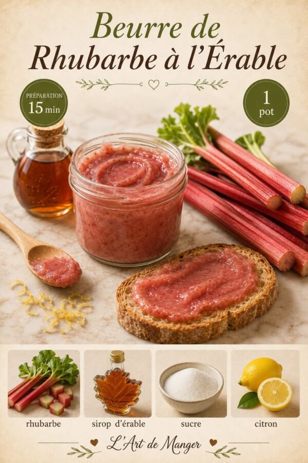 Confiture rhubarbe maison authentique