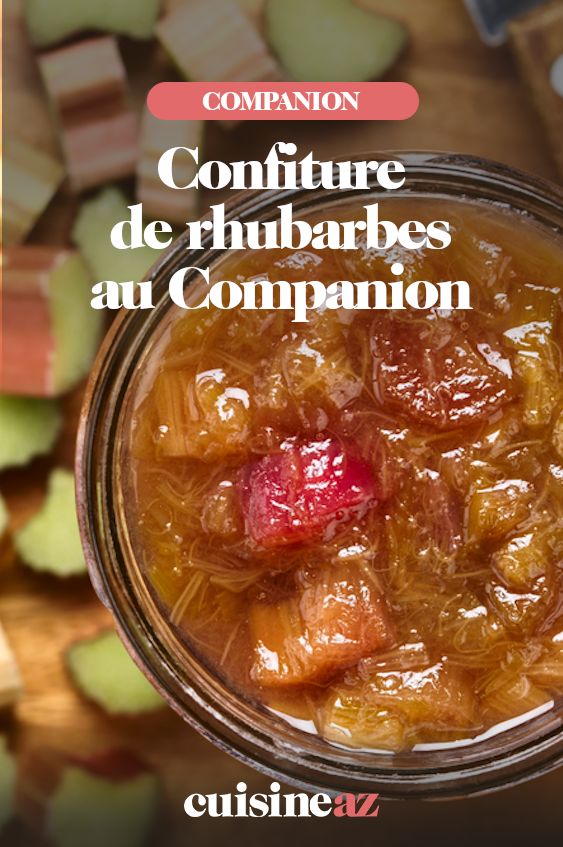 Délicieuse confiture rhubarbe artisanale
