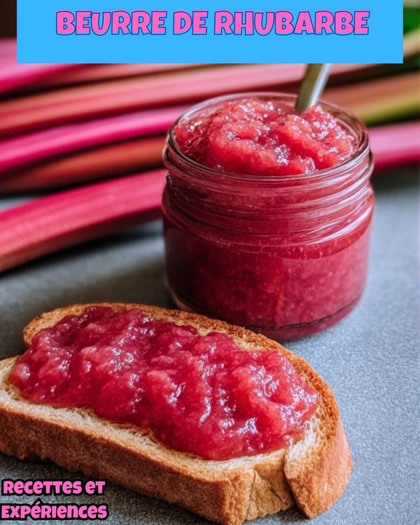 Saveurs confiture rhubarbe ancienne