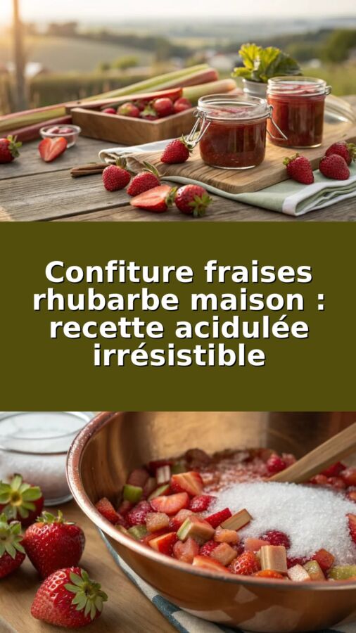 Confiture rhubarbe maison authentique