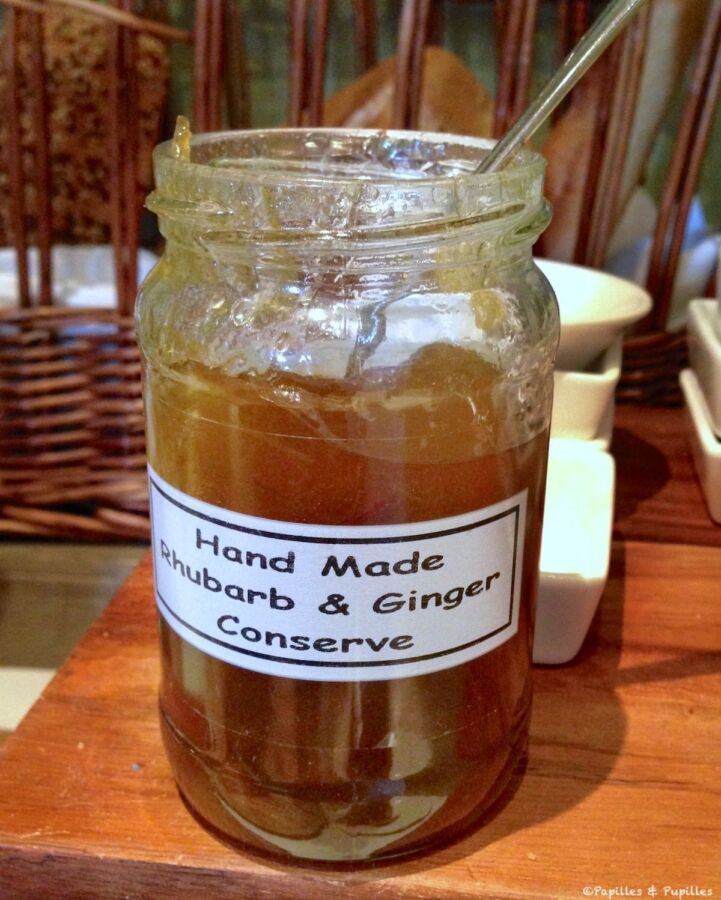 Délicieuse confiture rhubarbe artisanale