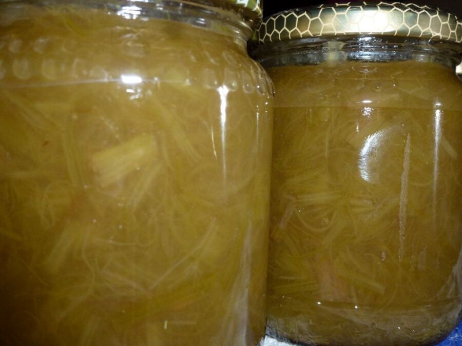 Confiture rhubarbe maison authentique