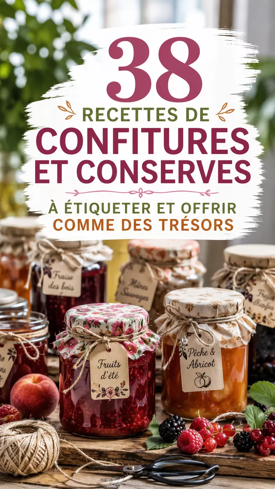 Astuces conservation confitures maison