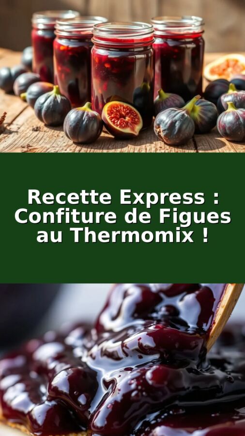 Confitures maison figues Thermomix