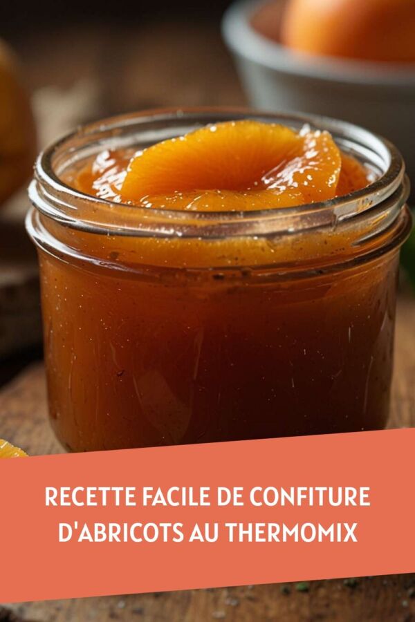 Pot de confiture abricot