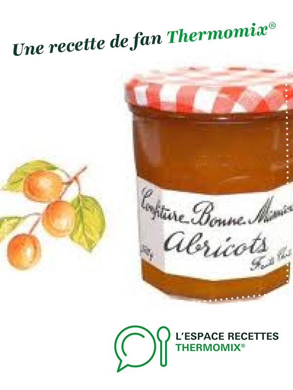 Pot de confiture abricot