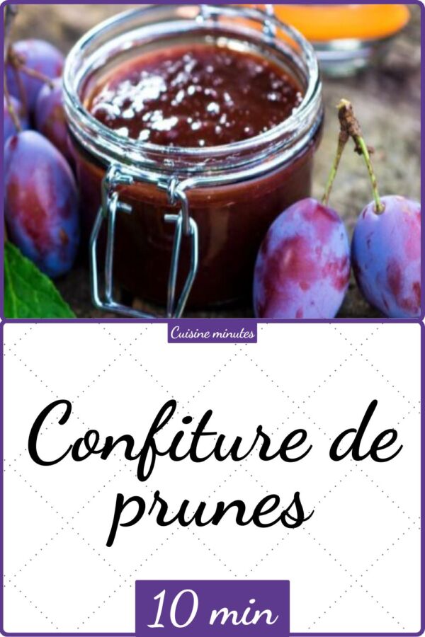 Confiture de pruneaux onctueuse