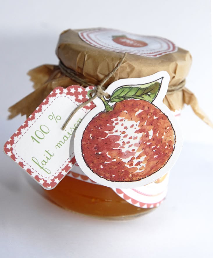 Étiquettes artisanales pour confitures