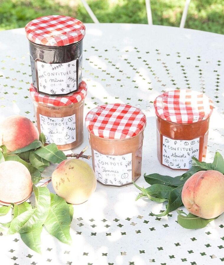 Design étiquette confiture gratuit