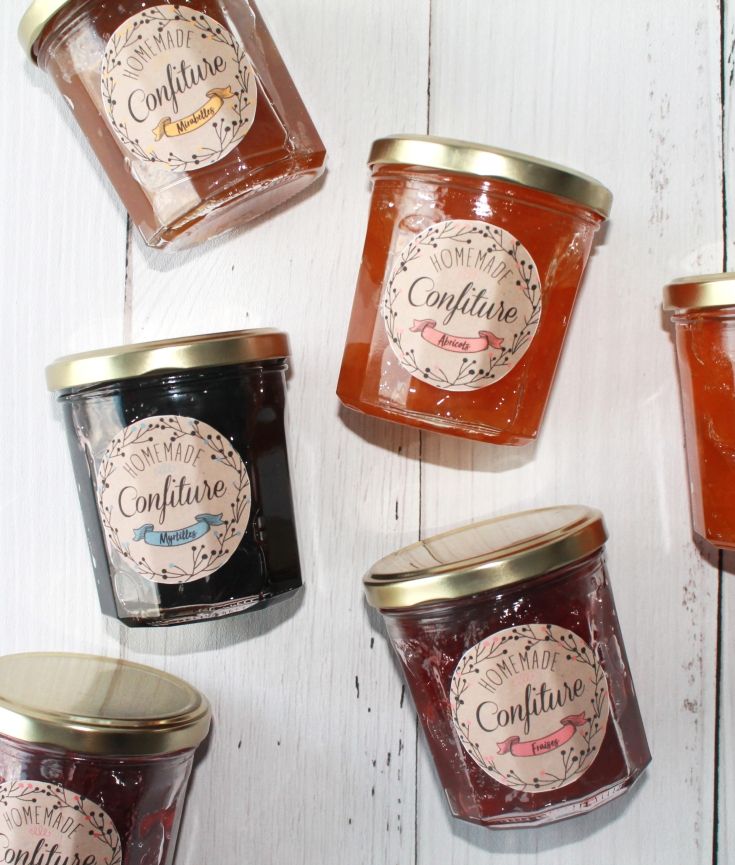 Personnaliser mes étiquettes confiture