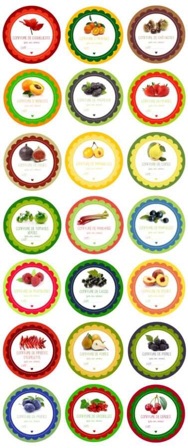 Design mes étiquettes confiture