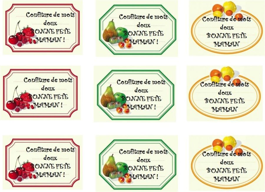 Personnaliser mes étiquettes confiture