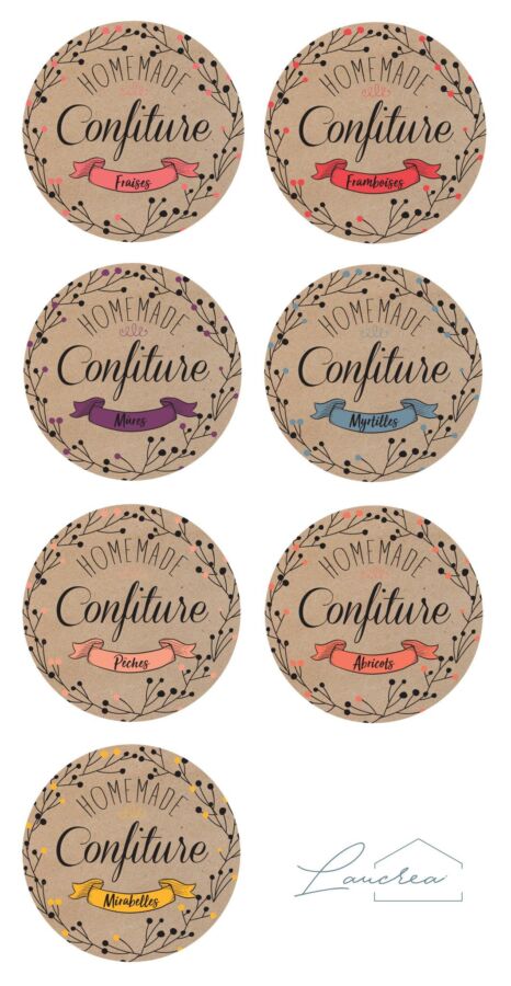 Design mes étiquettes confiture