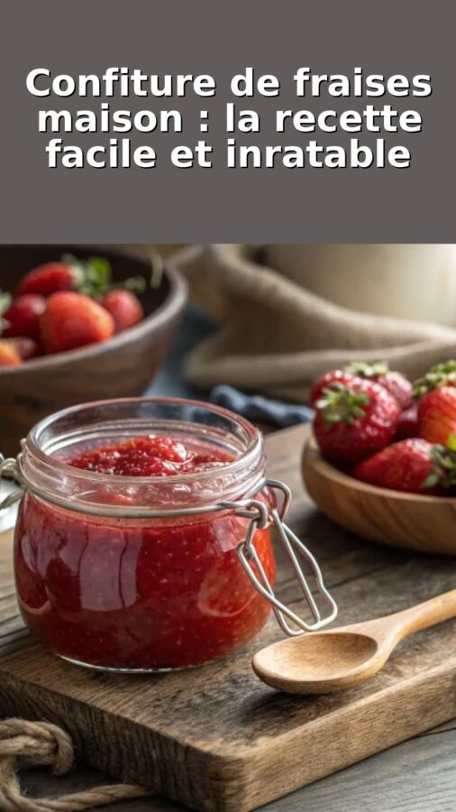 Variétés de fraises confitures