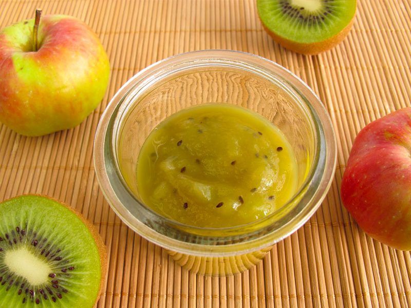 Confiture kiwi et pommes : Une touche exotique