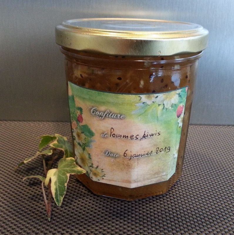 Kiwi pommes en confiture