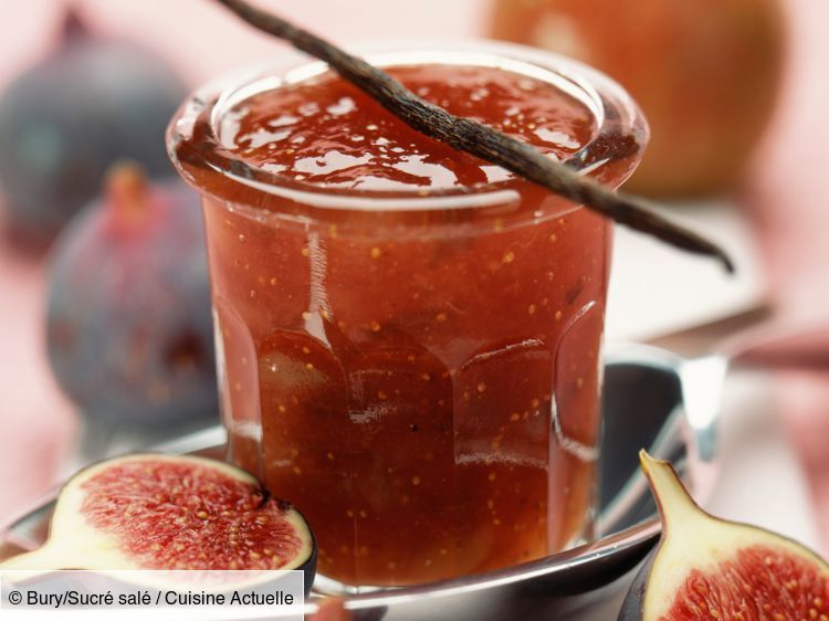 Pot de confiture exotique figues