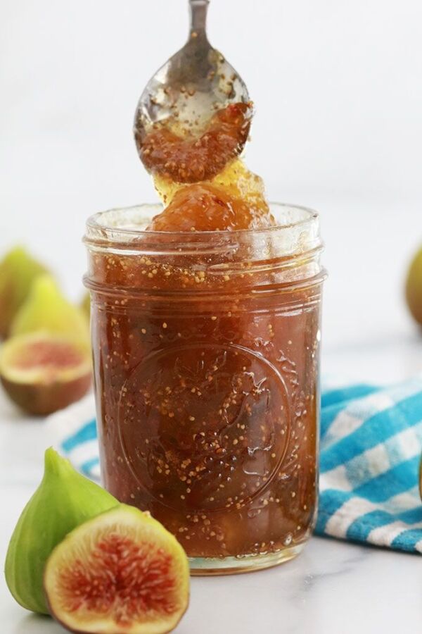 Préparation confiture figue blanche