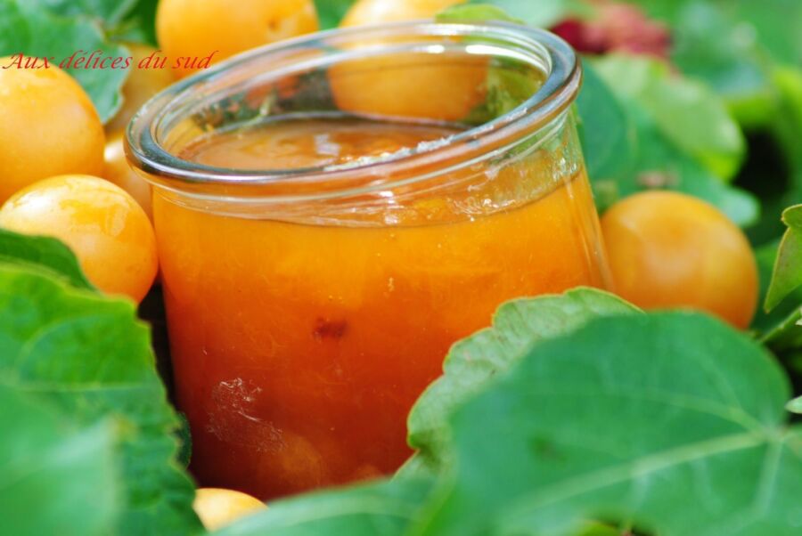 Délicieuse confiture de prunes jaunes