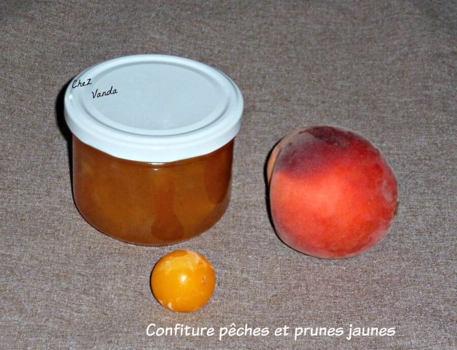 Confiture artisanale de prune jaune