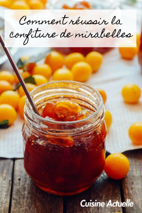 Pot de confiture au mirabelle